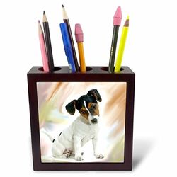 3DROSE PH 4236 _ 1 12,7 cm "" jack Russell Terrier tile Pen Holder