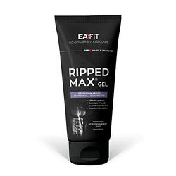 EAFIT | Ripped Max Gel | Resculpte et Tonifie la Ceinture Abdominale, les Pectoraux et Quadriceps | Caféine, Thé vert & Guarana | Scientifiquement Testé | Marque Française | 200 ml