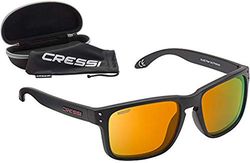 Cressi Blaze Óculos, adulto unissexo, preto (mate)/laranja, tamanho único