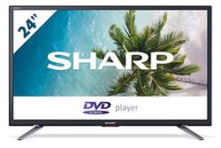 SHARP LC-24DHG5112E HD Ready LED TV med inbyggd DVD-spelare, 60 cm (24 tum), Triple Tuner [Energiklass A]