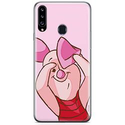 ERT GROUP mobiltelefonfodral för Samsung A20S originalt och officiellt licensierat Disney mönster Winnie the Pooh and friends 034 anpassad till formen på mobiltelefonen, fodral tillverkad av TPU-plast