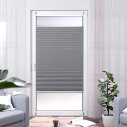 K-Home Elsa - Estor Plisado térmico (40 x 130 cm), Color Gris y Plateado