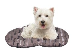 FERPLAST Panier Chien Chat - Coussin pour Chien Chat - Lavable en Machine - Tapis Chien Chat pour Niches et Voitures - Lit pour Chien Chat - Relax, 55 x 36 CM, MARRON