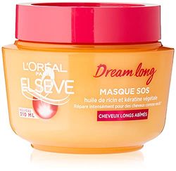 L'Oréal Paris Elseve Dream Long Mask Enriched with Castor Oil/Keratin for Long Hair, 1 Piece