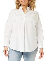 French Connection Rodas L/S Popover Camisa Abotonada, Blanco Lino, XS para Mujer