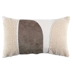 HOME DECO FACTORY, TX0046 - Cojín Beige y Crema, 30 x 50 cm, diseño Elegante y Moderno, Comodidad óptima, de fácil Mantenimiento, versátil – 30 x 50 cm, Beige y Crema