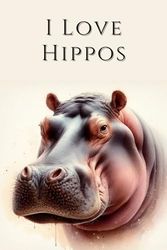 I Love Hippos: Celebrate Your Love for Hippos with This Adorable and Practical Notebook!