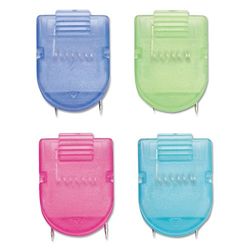 Fabric Panel Wall Clips, Standard Size, Assorted Cool Colors, 50/Pack