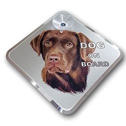 Avisa Pegatina AutoTattoo Dog on Board - Labrador 11,5x11,5cm