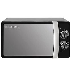Russell Hobbs RHMM701B Forno a Microonde Manuale Solo, 5 Livelli di Potenza, Avvisatore Acustico e Timer, Impostazione Scongelamento, Facile Pulizia, 17 litri 700 W, Nero