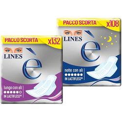 Lines È Lungo/Notte con Ali Assorbenti in Lactifless