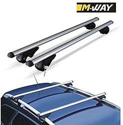 M-Way nnrb1045.52 Aero – Barras de Techo de Aluminio Raíles de Cruz, diseño de Bloqueo en Rack Eagle