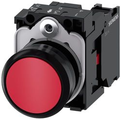 Siemens Sirius ATC – Poussoir Rond en plastique rouge Bouton rasante 1 NC Vis