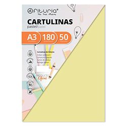Pack of 50 Cream Card Size A3 180 g