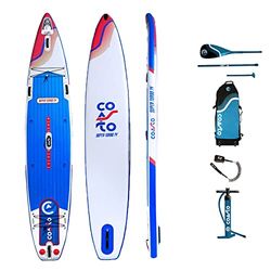 Coasto, Super Turbo, Sup Table, Blauw/Wit/Rood, 14', Unisex Volwassenen