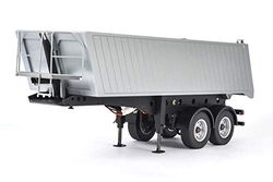CARSON 500907312-1:14 2-osiowa wywrotka siodła, ciężarówka RC, części zamienne, części tuningowe, akcesoria, modelarstwo, skala 1:14, srebrny
