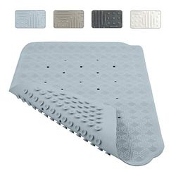 Spirella Tapis Fond de Baignoire Caoutchouc Ruby 70x40cm Bleu Froid