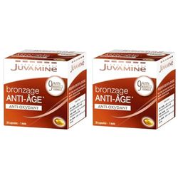 JUVAMINE – Bronzage Sublime Anti-Âge – Anti oxydant – 9 Actifs Beauté – 30 capsules (Lot de 2)