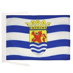 AZ FLAG - Drapeau Province de Zélande - 45x30 cm - Pavillon Zeeland Aux Pays-Bas 100% Polyester Avec Deux Cordelettes - 20g