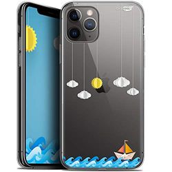 Caseink fodral för Apple iPhone 11 Pro (5.8) gel HD [tryckt i Frankrike - iPhone 11 Pro fodral - mjukt - stötskyddat ] Liten båt till sjöss