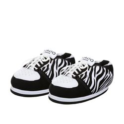 Zebra Sneakers Slide Nero