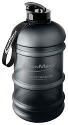 IronMaxx Water Gallon - Frosted Deep Black 2200ml | Senza BPA e DEHP | Borraccia ermetica con scala graduata | Disponibile in vari colori – perfetta per sport, lavoro e uso quotidiano