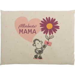 Sheepworld körsbärskärnekudde med motiv den bästa mamman | Kudde i presentförpackning, bomull, 25 cm x 18 cm | Present mamma, mors dag, present till dig | 48616