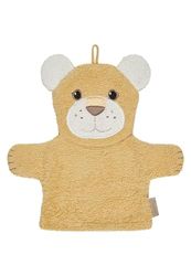 Sterntaler Gant de Toilette Lion Leo - Gant de Toilette en Coton Absorbant avec de Beaux Bords tissés - Broderie Mignonne - pour bébés et Tout-Petits - Ocre
