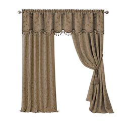 Elrene Home Fashions 26865901443 Verduisterende Energie Efficiënte Kamer Verduistering Staaf Pocket Venster Gordijn Drape Regal Jacquard Geweven Panel, 52 "x 84", Taupe, 1