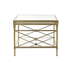 DKD Home Decor 8424001950249 bijzettafel, metaal, goud, standaard