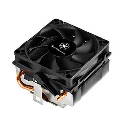 SilverStone Technology SST-KR01 Kryton - Radiador de CPU (perfil bajo, ventilador PWM, 80 mm, altura de 54 mm, base AMD AM2/AM3/AM4/FM1/FM2)