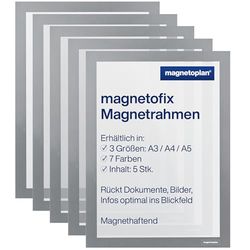 magnetoplan 1130401 magnetofix Marco magnético 5 unidades, A3, gris