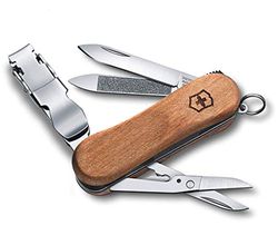 Victorinox 0.6461.63B1 - COLTELLO con tasche Nail Clip, Legno