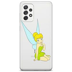 ERT GROUP mobiltelefonfodral för Samsung A72 5G originalt och officiellt licensierat Disney mönster Tinker Bell 005 optimalt anpassad till formen på mobiltelefonen, gedeeltelijk transparant