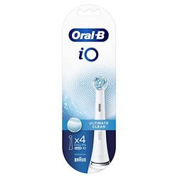 Oral-B iO Ultimate Clean Cabezales de Recambio, Pack De 4 Unidades, Blanco - Original