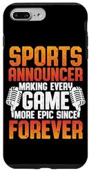 Sports Announcer & Commentator Broadcaster Case for iPhone 7 Plus/8 Plus