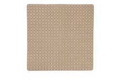 MSV Tapis Fond de Douche antidérapant Caoutchouc Quadro 54x54cm Beige