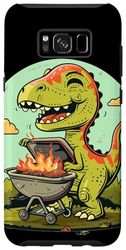 Custodia per Galaxy S8+ Gustoso dinosauro amante del barbecue per costume da barbecue giurassico