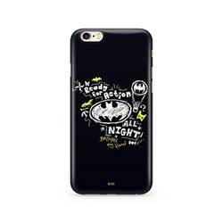 ERT GROUP mobiltelefonfodral för Apple Iphone 6 PLUS originalt och officiellt licensierat DC mönster Batman 014 Vit optimalt anpassad till formen på mobiltelefonen, fodral tillverkad av TPU-plast