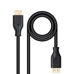 glowster HDMI-kabel V2.0, 4K, 60 Hz, 18 Gbit/s, 2 m, zwart, hoge snelheid, ideaal voor de overdracht van HD-video en audio.