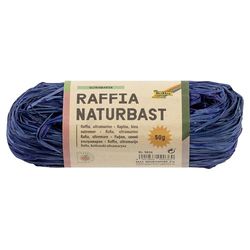 Bast Raffia matt ultramarin