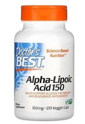 Doctor's Best Alpha Lipoic Acid, 150mg - 120 gélules | Antioxydant Puissant et Soutien pour la Santé
