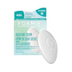 Foamie crème hydratante visage et contour des yeux solide - Creme hydratante visage avec 48h d'hydratation - Creme visage avec squalane et céramides 35g