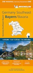 Germany Southeast, Bavaria - Michelin Regional Map 546 (Michelin Maps, 546)