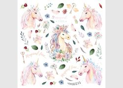 Adhesivo decorativo de pared para habitación infantil, diseño de unicornio, 30 x 30 cm, ADKS 3936