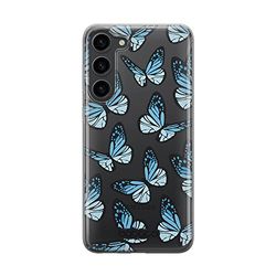 Babaco ERT GROUP mobile phone case for Samsung S23 original and officially Licensed pattern Butterflies 002 optimally adapted to the shape of the mobile phone, case made of TPU