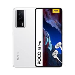 POCO F5 Pro 5G - Smartphone de 8+256GB, Pantalla de 6.67” 120Hz WQHD+ AMOLED, Snapdragon 8+ Gen 1, Triple Camara 64MP con OIS , 5160mAh, NFC, Blanco (Versión ES + 3 años de garantía)