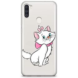 ERT GROUP mobile phone case for Samsung A11 / M11 original and officially Licensed Disney pattern Marie 007 optimally adapted to the shape of the mobile phone, partially transparent