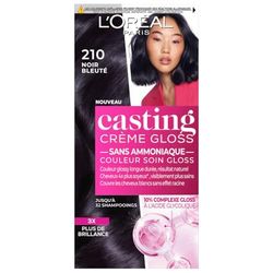 L’ORÉAL PARIS - Coloration Cheveux Semi-Permanente Ton sur Ton - Couleur Soin Gloss - Sans Ammoniaque - Casting Crème Gloss - Nuance : Noir Bleuté (2.1)