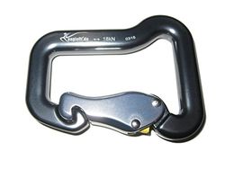 eaglefit GmbH carabina, moschettone eaglefit con Chiusura di Sicurezza-per Il Fissaggio dell'imbragatura carico di Rottura 18 KN Unisex-Adult, nessun Colore, Modello di Riferimento
